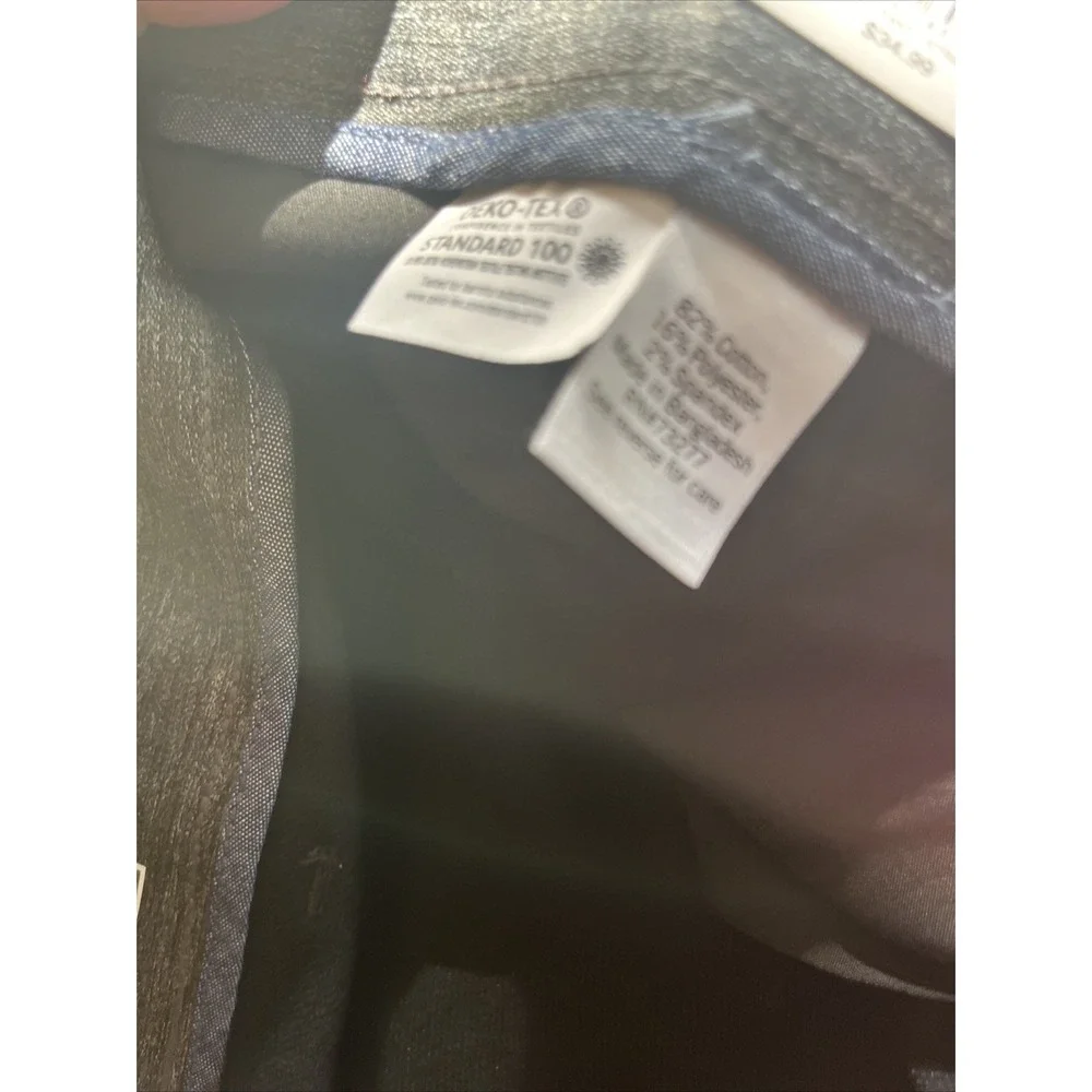 Sonama Black All Day Pants Straight Big & Tall Size 46x30